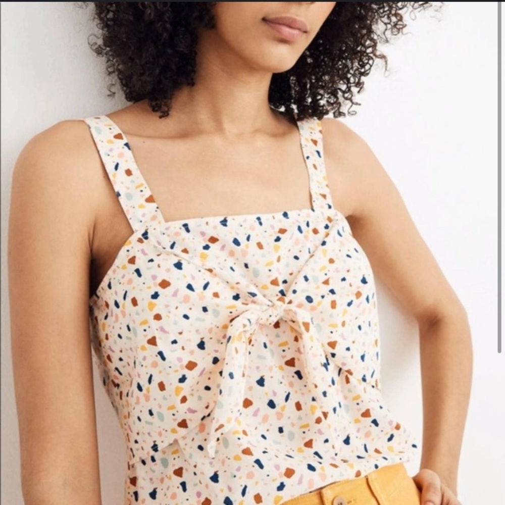 Madewell Tie-Front Top Size 4